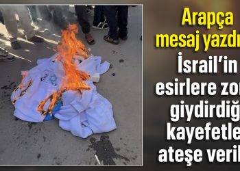 Filistinli Esirler Israil’in Zorla Giydirdiyisin Davut Yizlezli Kiyafetleri Yakti
