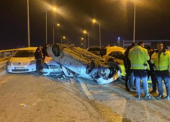 Ankara’da 9 Araç Zincireme Kazaya Karaçti: 4 Yaraları